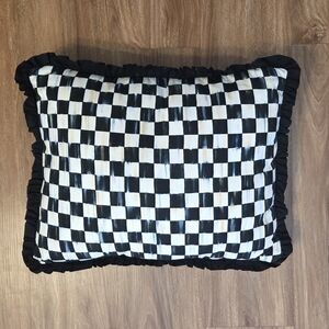 MacKenzie-Childs Courtly Check Ruffled Lumbar Pillow